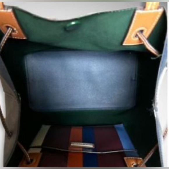 Tory Burch Kerrington Striped Drawstring Tote
Bucket Blue - Picture 8 of 12